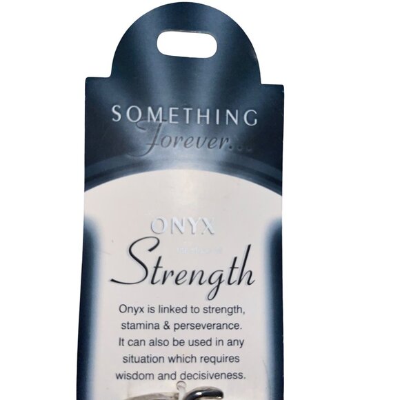 Something Forever Onyx & Honey Jade Crystal Bracelet Set Strength & Happiness NE - Picture 6 of 11